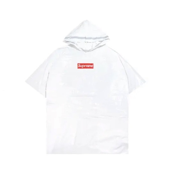 Supreme White Ballpark Rain Poncho - Picture 1 of 8